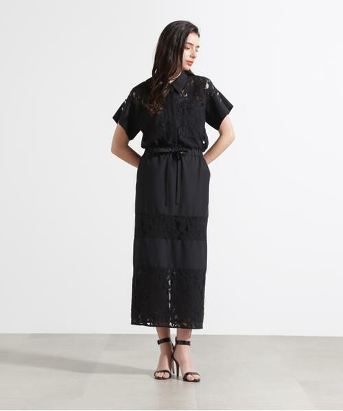 PINKY & DIANNE / ピンキーアンドダイアン スカート | ◆リーフ柄レーススピンドルスカート | 詳細23