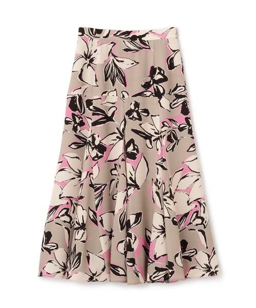 PINKY & DIANNE / ピンキーアンドダイアン スカート | フラワーラインプリントマーメイドスカート | 詳細1