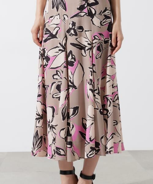 PINKY & DIANNE / ピンキーアンドダイアン スカート | フラワーラインプリントマーメイドスカート | 詳細12
