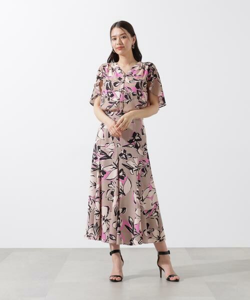 PINKY & DIANNE / ピンキーアンドダイアン スカート | フラワーラインプリントマーメイドスカート | 詳細7