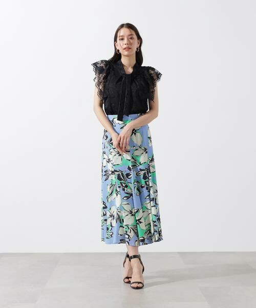 PINKY & DIANNE / ピンキーアンドダイアン スカート | フラワーラインプリントマーメイドスカート | 詳細22