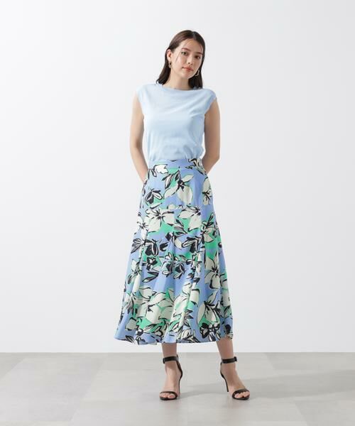 PINKY & DIANNE / ピンキーアンドダイアン スカート | フラワーラインプリントマーメイドスカート | 詳細24