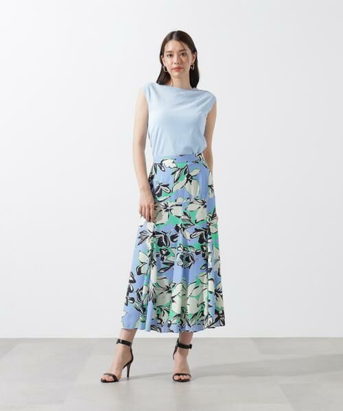 PINKY & DIANNE / ピンキーアンドダイアン スカート | フラワーラインプリントマーメイドスカート | 詳細25