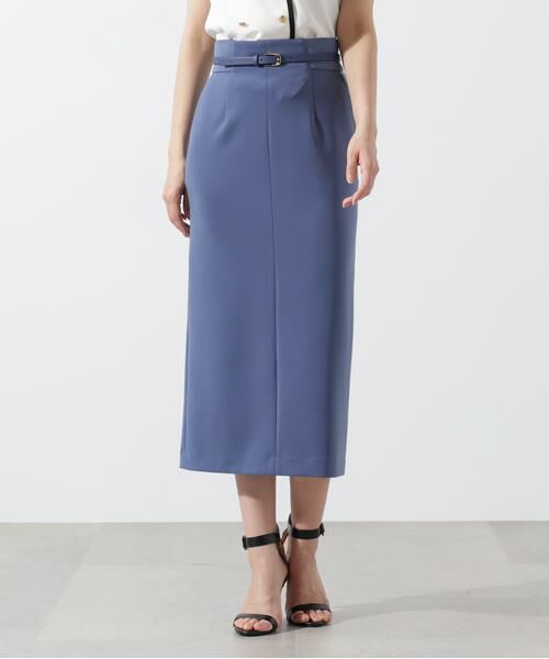 PINKY & DIANNE / ピンキーアンドダイアン スカート | ベルト付きサイドリブタイトスカート | 詳細2