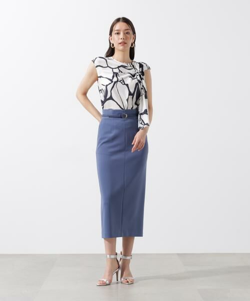 PINKY & DIANNE / ピンキーアンドダイアン スカート | ベルト付きサイドリブタイトスカート | 詳細6