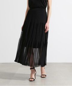 PINKY & DIANNE / ピンキーアンドダイアン スカート | ◆シアープリーツニットフレアースカート