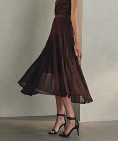 PINKY & DIANNE / ピンキーアンドダイアン スカート | ◆シアープリーツニットフレアースカート