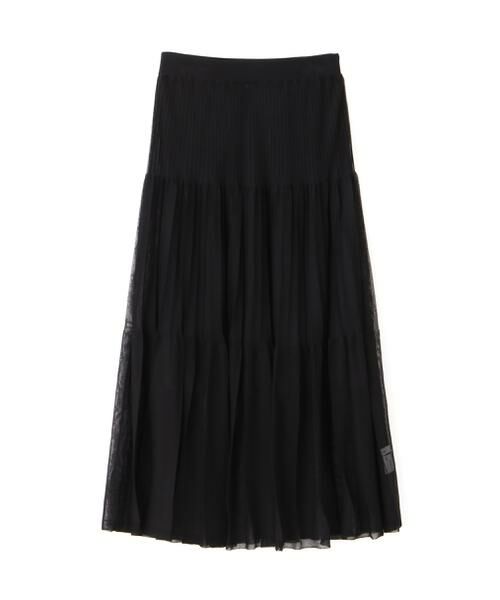 PINKY & DIANNE / ピンキーアンドダイアン スカート | ◆シアープリーツニットフレアースカート | 詳細1