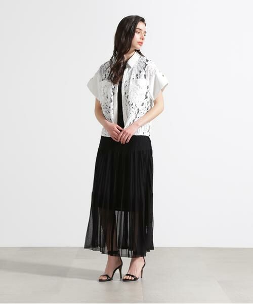 PINKY & DIANNE / ピンキーアンドダイアン スカート | ◆シアープリーツニットフレアースカート | 詳細4