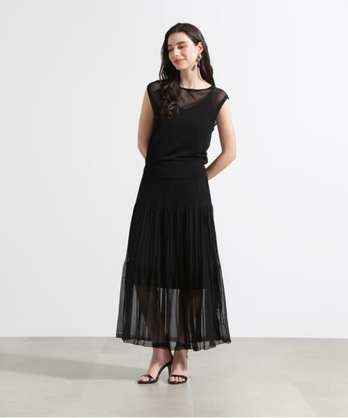 PINKY & DIANNE / ピンキーアンドダイアン スカート | ◆シアープリーツニットフレアースカート | 詳細6