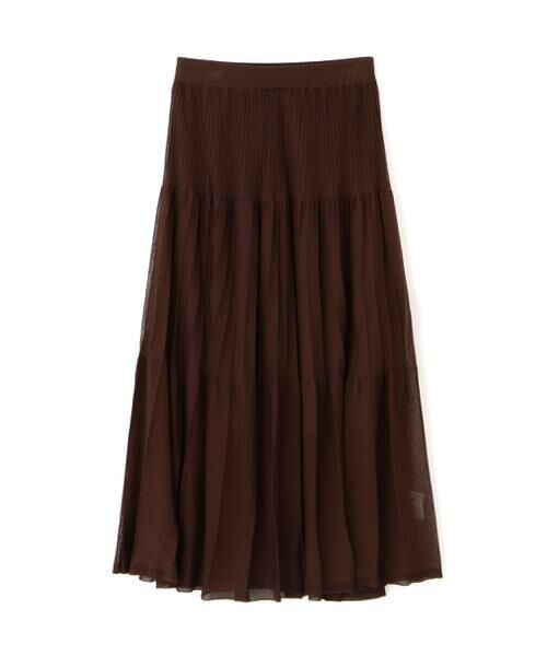 PINKY & DIANNE / ピンキーアンドダイアン スカート | ◆シアープリーツニットフレアースカート | 詳細8