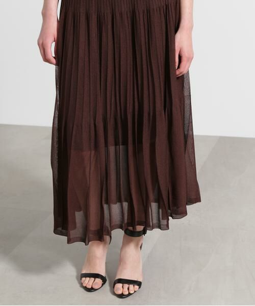 PINKY & DIANNE / ピンキーアンドダイアン スカート | ◆シアープリーツニットフレアースカート | 詳細18