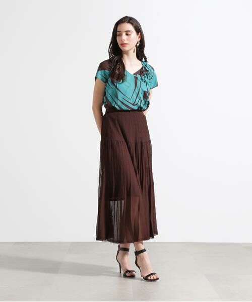 PINKY & DIANNE / ピンキーアンドダイアン スカート | ◆シアープリーツニットフレアースカート | 詳細11