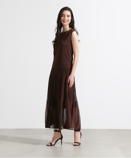 PINKY & DIANNE / ピンキーアンドダイアン スカート | ◆シアープリーツニットフレアースカート | 詳細14