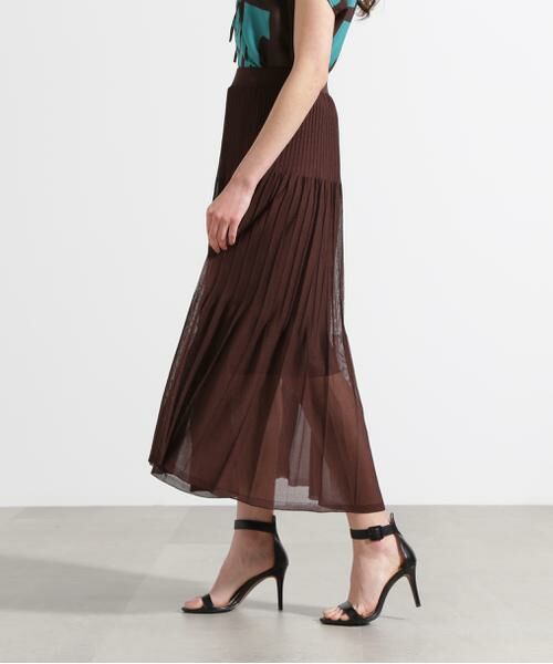 PINKY & DIANNE / ピンキーアンドダイアン スカート | ◆シアープリーツニットフレアースカート | 詳細15