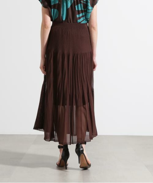 PINKY & DIANNE / ピンキーアンドダイアン スカート | ◆シアープリーツニットフレアースカート | 詳細16