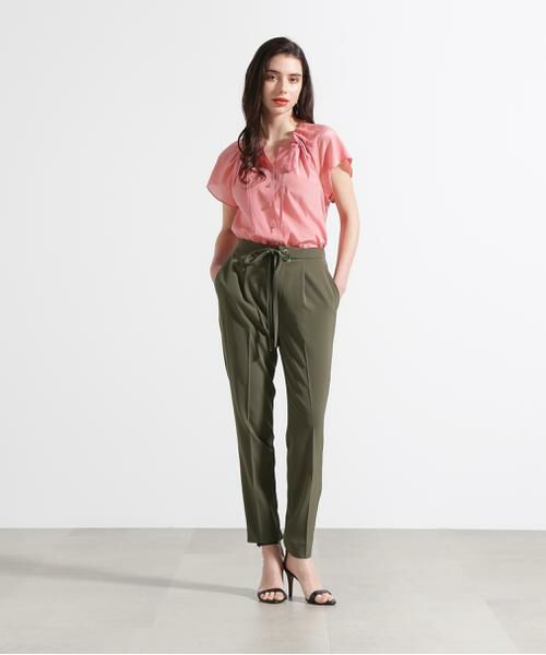 PINKY & DIANNE / ピンキーアンドダイアン パンツ | ◆ドロストテーパードパンツ | 詳細4