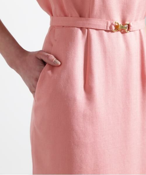 PINKY & DIANNE / ピンキーアンドダイアン ミニ丈・ひざ丈ワンピース | ◆ダイヤモンドネックベルテッドワンピース | 詳細11