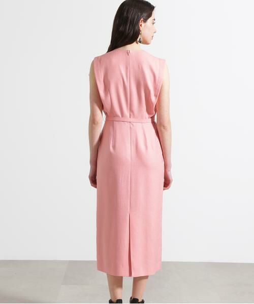 PINKY & DIANNE / ピンキーアンドダイアン ミニ丈・ひざ丈ワンピース | ◆ダイヤモンドネックベルテッドワンピース | 詳細7