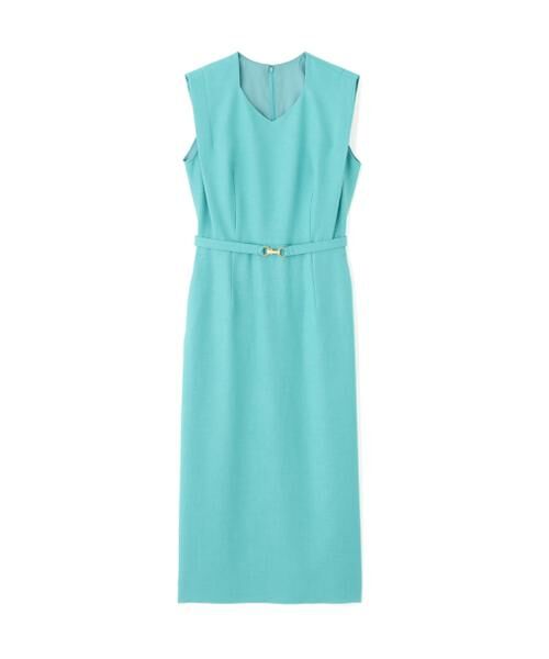 PINKY & DIANNE / ピンキーアンドダイアン ミニ丈・ひざ丈ワンピース | ◆ダイヤモンドネックベルテッドワンピース | 詳細17