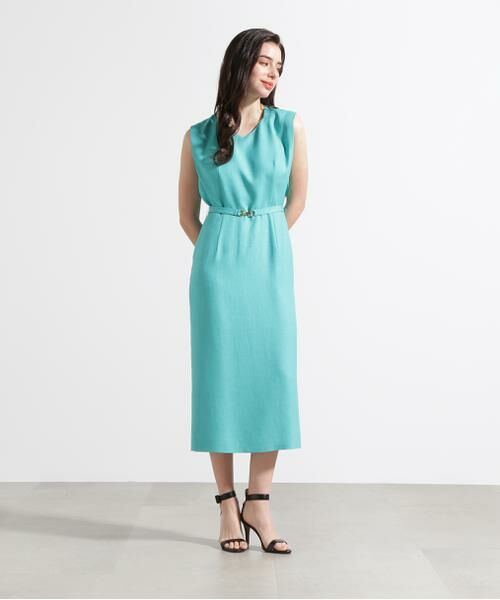 PINKY & DIANNE / ピンキーアンドダイアン ミニ丈・ひざ丈ワンピース | ◆ダイヤモンドネックベルテッドワンピース | 詳細20