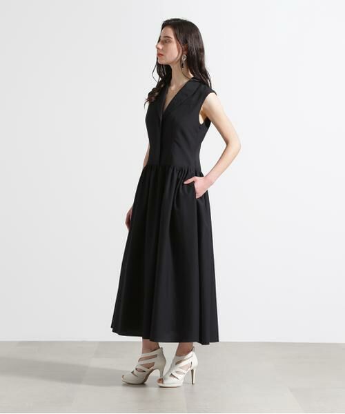 PINKY & DIANNE / ピンキーアンドダイアン ミニ丈・ひざ丈ワンピース | ◆テーラードフレアワンピース | 詳細5