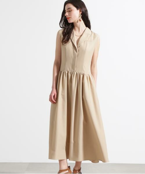 PINKY & DIANNE / ピンキーアンドダイアン ミニ丈・ひざ丈ワンピース | ◆テーラードフレアワンピース | 詳細9