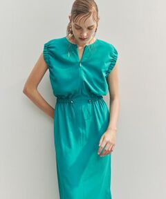 PINKY & DIANNE / ピンキーアンドダイアン ミニ丈・ひざ丈ワンピース | ◆スリーブシャーリングワンピース