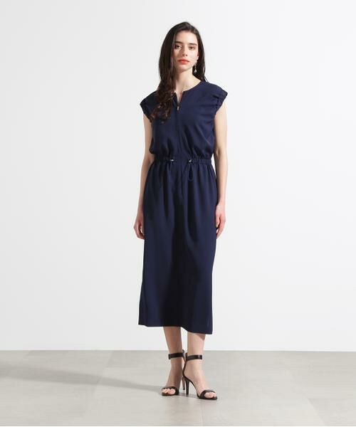 PINKY & DIANNE / ピンキーアンドダイアン ミニ丈・ひざ丈ワンピース | ◆スリーブシャーリングワンピース | 詳細5