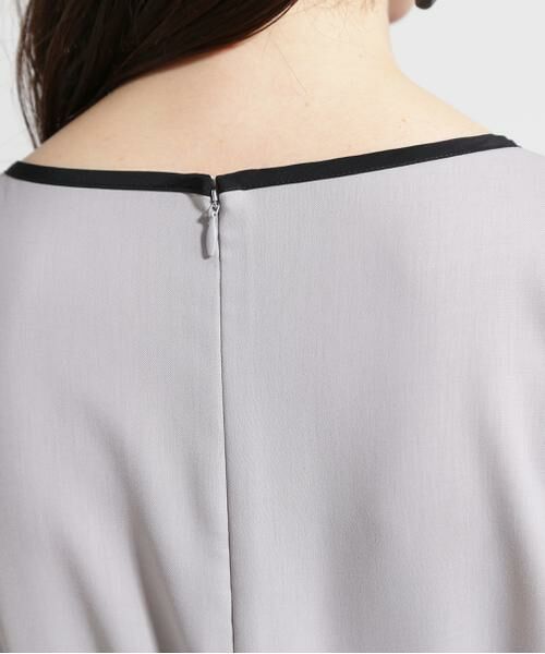 PINKY & DIANNE / ピンキーアンドダイアン ミニ丈・ひざ丈ワンピース | ◆ベルト付きバイカラーワンピース | 詳細18