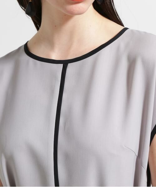 PINKY & DIANNE / ピンキーアンドダイアン ミニ丈・ひざ丈ワンピース | ◆ベルト付きバイカラーワンピース | 詳細14