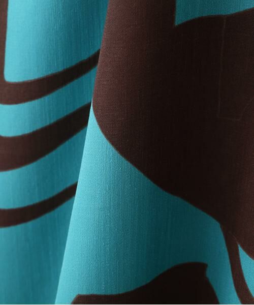 PINKY & DIANNE / ピンキーアンドダイアン ミニ丈・ひざ丈ワンピース | ◆リーフィーゼブラプリントワンピース | 詳細8