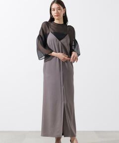 PINKY & DIANNE / ピンキーアンドダイアン ミニ丈・ひざ丈ワンピース | バックベルトキャミワンピース