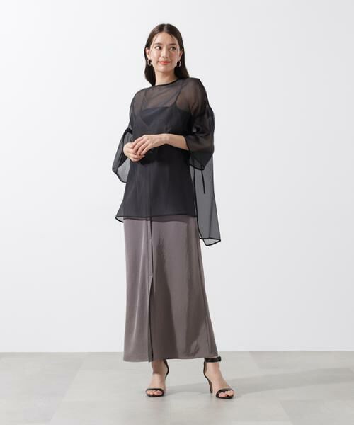 PINKY & DIANNE / ピンキーアンドダイアン ミニ丈・ひざ丈ワンピース | バックベルトキャミワンピース | 詳細7