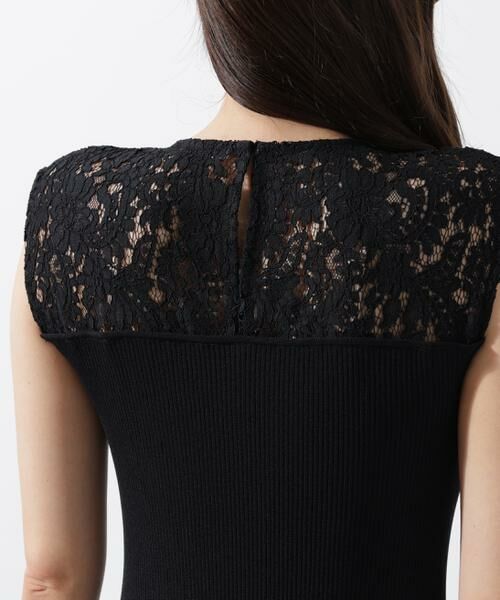 PINKY & DIANNE / ピンキーアンドダイアン ミニ丈・ひざ丈ワンピース | レースドッキングワンピース | 詳細12