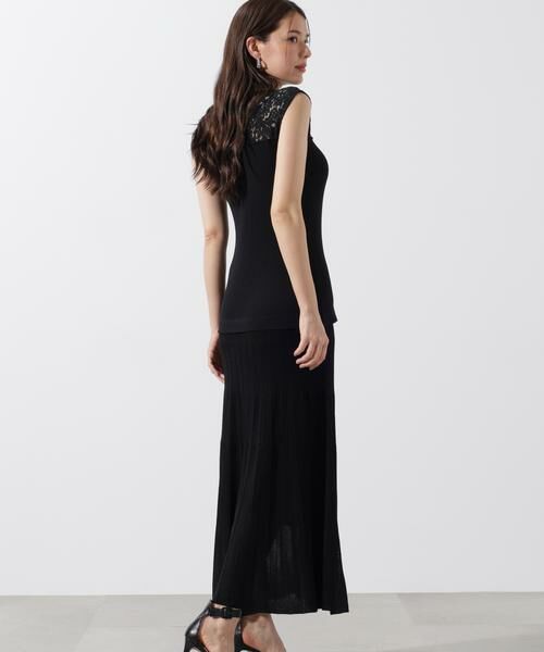 PINKY & DIANNE / ピンキーアンドダイアン ミニ丈・ひざ丈ワンピース | レースドッキングワンピース | 詳細3