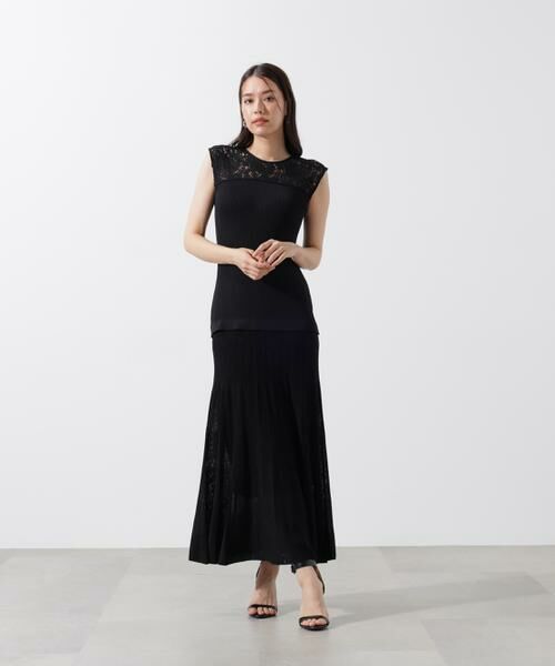 PINKY & DIANNE / ピンキーアンドダイアン ミニ丈・ひざ丈ワンピース | レースドッキングワンピース | 詳細5