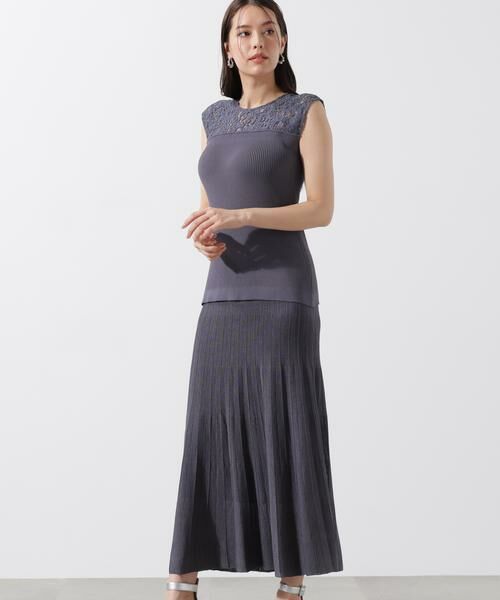 PINKY & DIANNE / ピンキーアンドダイアン ミニ丈・ひざ丈ワンピース | レースドッキングワンピース | 詳細22