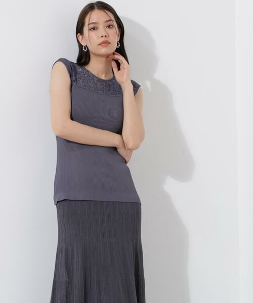 PINKY & DIANNE / ピンキーアンドダイアン ミニ丈・ひざ丈ワンピース | レースドッキングワンピース | 詳細23