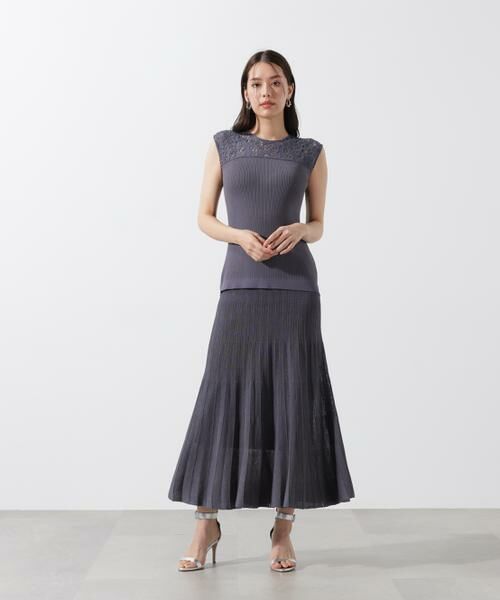 PINKY & DIANNE / ピンキーアンドダイアン ミニ丈・ひざ丈ワンピース | レースドッキングワンピース | 詳細26