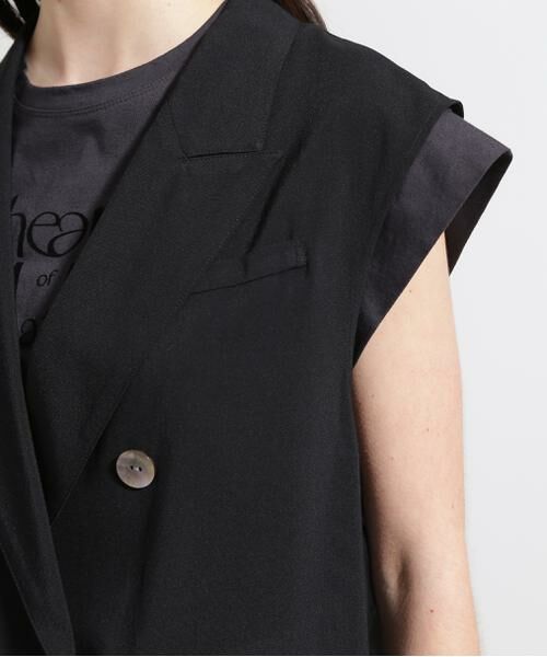 PINKY & DIANNE / ピンキーアンドダイアン テーラードジャケット | ◆シアーテーラードジレ | 詳細10