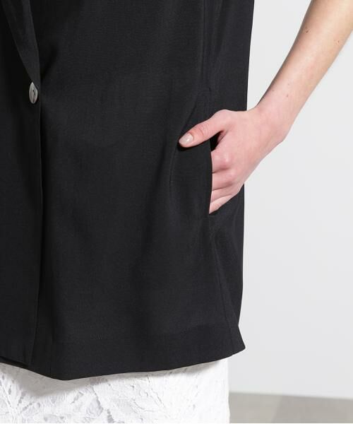 PINKY & DIANNE / ピンキーアンドダイアン テーラードジャケット | ◆シアーテーラードジレ | 詳細11