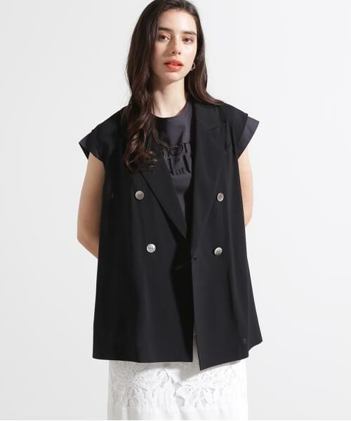 PINKY & DIANNE / ピンキーアンドダイアン テーラードジャケット | ◆シアーテーラードジレ | 詳細3