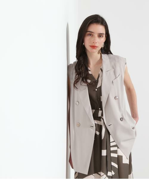 PINKY & DIANNE / ピンキーアンドダイアン テーラードジャケット | ◆シアーテーラードジレ | 詳細17