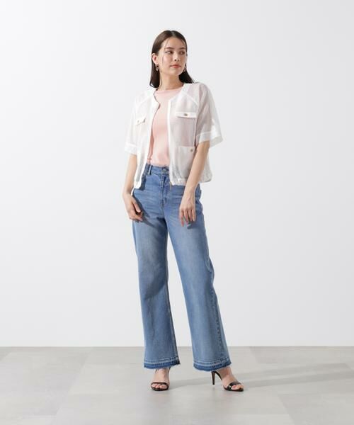 PINKY & DIANNE / ピンキーアンドダイアン テーラードジャケット | ダブルラッセルメッシュブルゾン | 詳細6