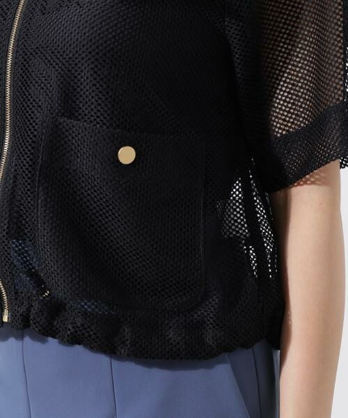 PINKY & DIANNE / ピンキーアンドダイアン テーラードジャケット | ダブルラッセルメッシュブルゾン | 詳細20