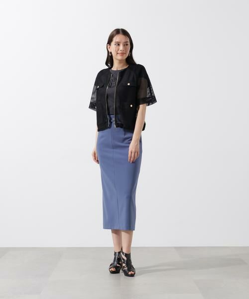 PINKY & DIANNE / ピンキーアンドダイアン テーラードジャケット | ダブルラッセルメッシュブルゾン | 詳細12