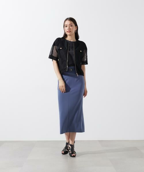 PINKY & DIANNE / ピンキーアンドダイアン テーラードジャケット | ダブルラッセルメッシュブルゾン | 詳細13