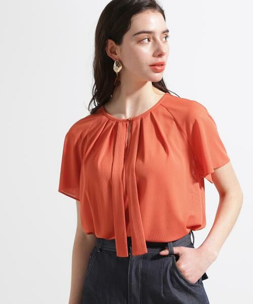 PINKY & DIANNE / ピンキーアンドダイアン カットソー | ◆シアーストライプブラウス | 詳細3