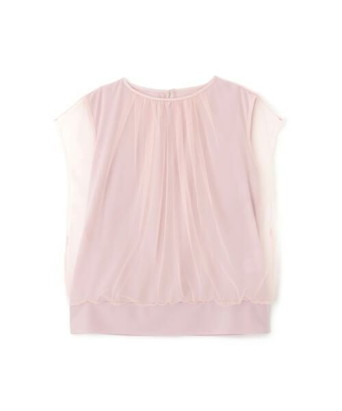 PINKY & DIANNE / ピンキーアンドダイアン カットソー | [UVカット/接触冷感/吸水速乾]フロントチュールブラウス | 詳細1